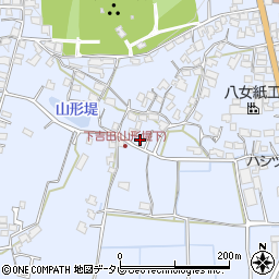 福岡県八女市吉田1470-1周辺の地図