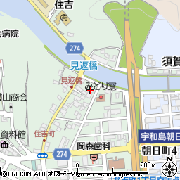 松山土建宇和島支店周辺の地図