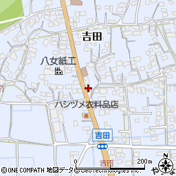 福岡県八女市吉田1781周辺の地図