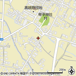 福岡県筑後市熊野1070-4周辺の地図