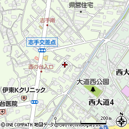 大分県大分市三芳2015-1周辺の地図