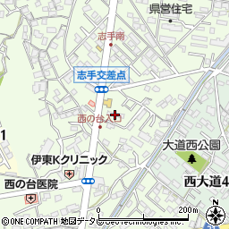 大分県大分市三芳2022-1周辺の地図