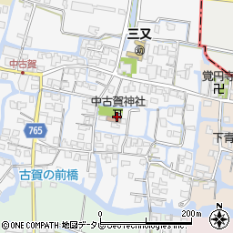 中古賀神社周辺の地図