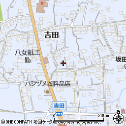 福岡県八女市吉田1800周辺の地図