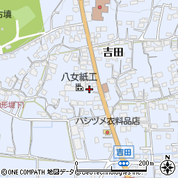 福岡県八女市吉田1523周辺の地図