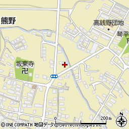 福岡県筑後市熊野1053周辺の地図
