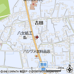 福岡県八女市吉田1754周辺の地図