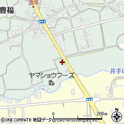 福岡県八女市豊福265周辺の地図