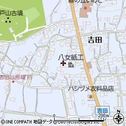 福岡県八女市吉田1522周辺の地図