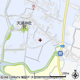 福岡県筑後市西牟田3603周辺の地図