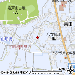 福岡県八女市吉田1460周辺の地図