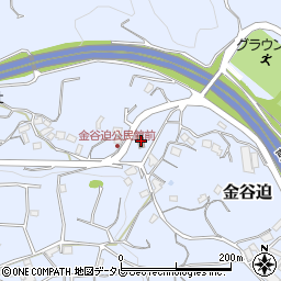 金谷迫公民館周辺の地図