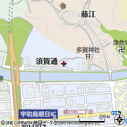 愛媛県宇和島市須賀通周辺の地図