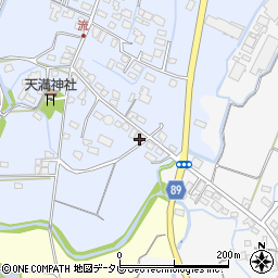 福岡県筑後市西牟田3597周辺の地図