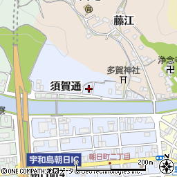 愛媛県宇和島市須賀通周辺の地図