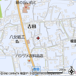 福岡県八女市吉田1803周辺の地図