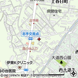 大分県大分市三芳2035-1周辺の地図
