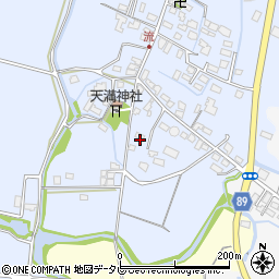 福岡県筑後市西牟田3617周辺の地図