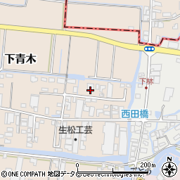福岡県大川市下青木188-6周辺の地図