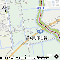 佐賀県小城市芦刈町下古賀293周辺の地図
