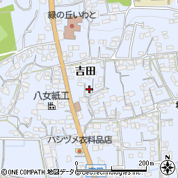 福岡県八女市吉田1749周辺の地図