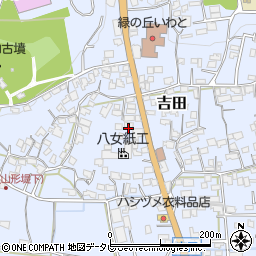 福岡県八女市吉田1524周辺の地図