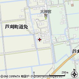 佐賀県小城市芦刈町道免98周辺の地図