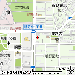 豊和銀行明野支店 ＡＴＭ周辺の地図