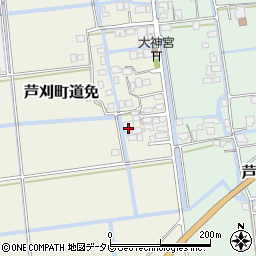 佐賀県小城市芦刈町道免97周辺の地図
