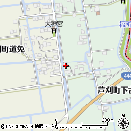 佐賀県小城市芦刈町下古賀262周辺の地図