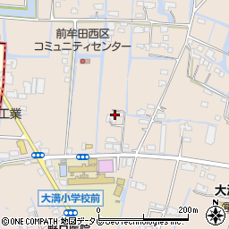 福岡県三潴郡大木町前牟田602周辺の地図