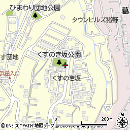 くすのき坂公園トイレ周辺の地図