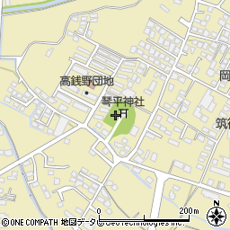 福岡県筑後市熊野1116周辺の地図
