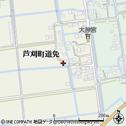 佐賀県小城市芦刈町道免141周辺の地図