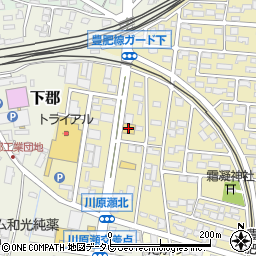 焼肉韓国苑下郡店周辺の地図