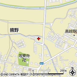 福岡県筑後市熊野1081-3周辺の地図