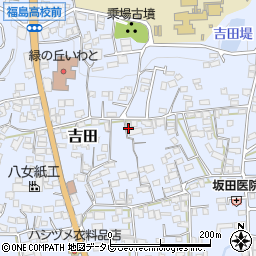 福岡県八女市吉田1707周辺の地図