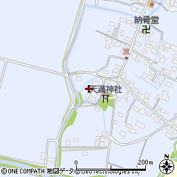 福岡県筑後市西牟田3633周辺の地図