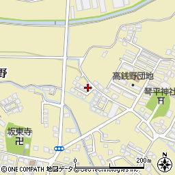 福岡県筑後市熊野1083-2周辺の地図