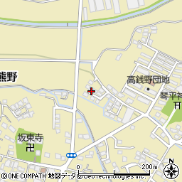 福岡県筑後市熊野1082周辺の地図