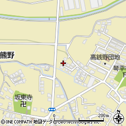福岡県筑後市熊野1082-3周辺の地図
