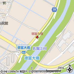 徳富大橋周辺の地図