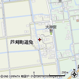 佐賀県小城市芦刈町道免86周辺の地図