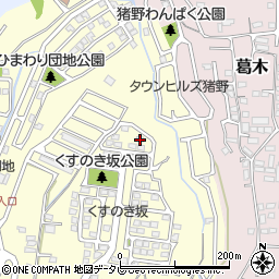 大分県大分市猪野4-7周辺の地図