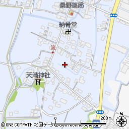 福岡県筑後市西牟田3587周辺の地図