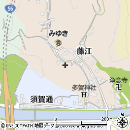愛媛県宇和島市藤江周辺の地図