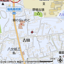 福岡県八女市吉田1671周辺の地図
