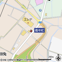 モスバーガー長崎佐々店周辺の地図