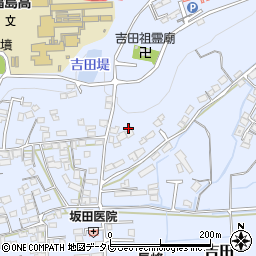 福岡県八女市吉田2187周辺の地図