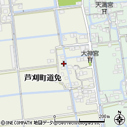 佐賀県小城市芦刈町道免156周辺の地図